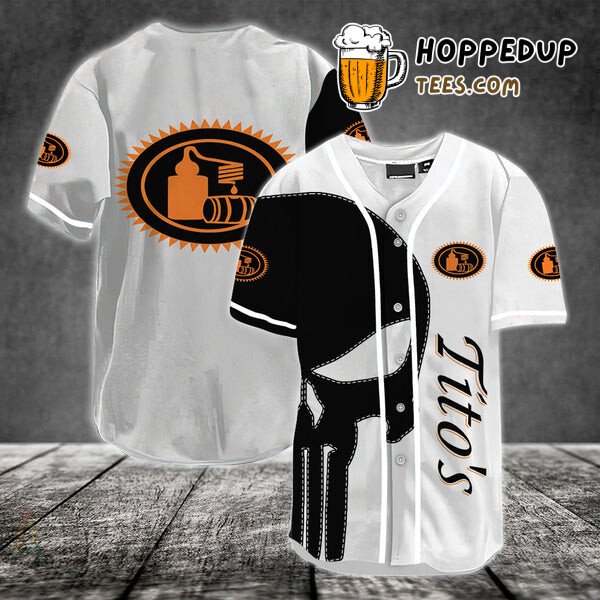 Tito’s Skull Inspired Design Black Baseball Jersey Unique Edition Style