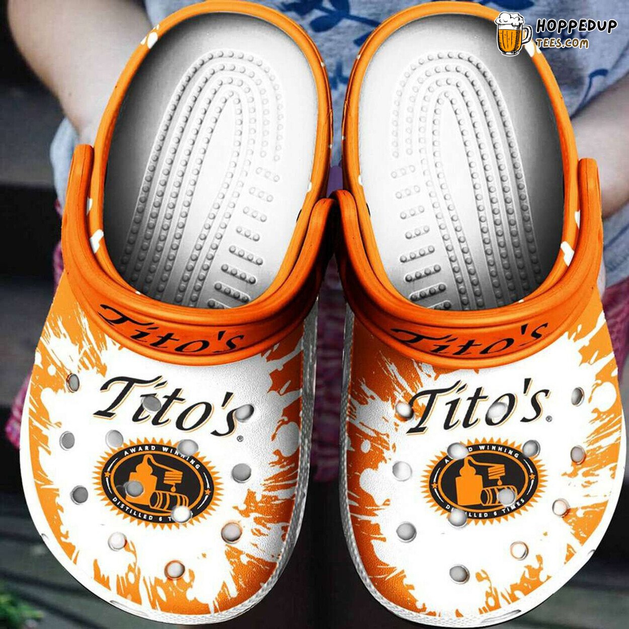 Titos Vodka Branded Theme Casual Stylish Comfortable Clogs Footwear