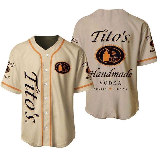 Titos Vodka Themed Baseball Jersey for Beer Lovers HU
