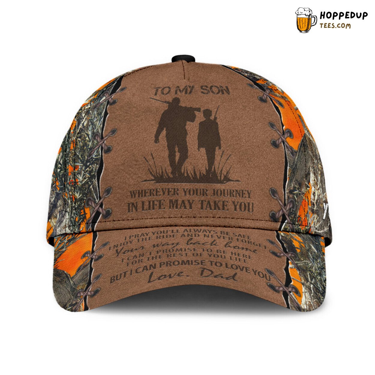 To My Son 3D Print Design Baseball Cap Classic Hunting Keepsake Cap