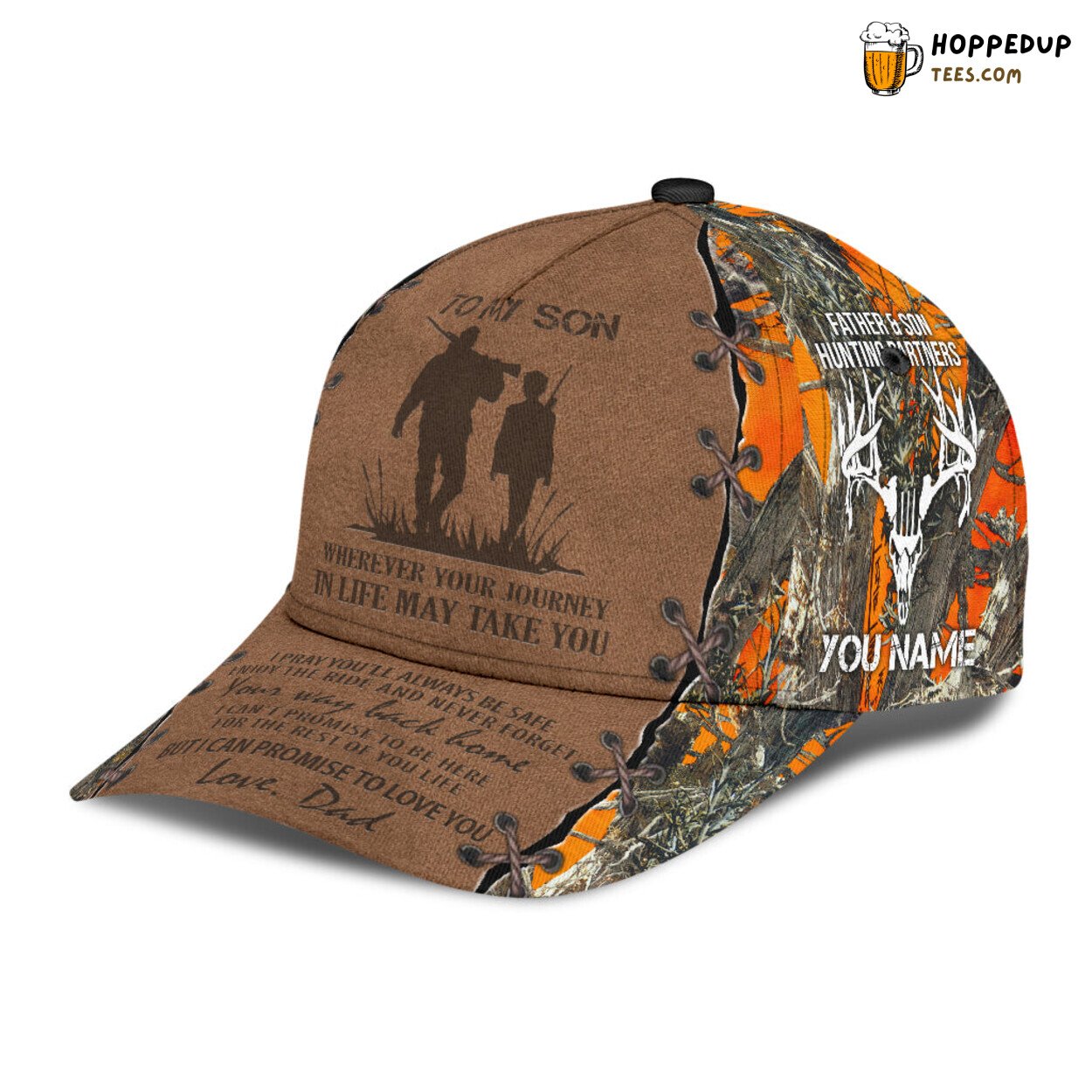 To My Son 3D Print Design Baseball Cap Classic Hunting Keepsake Cap