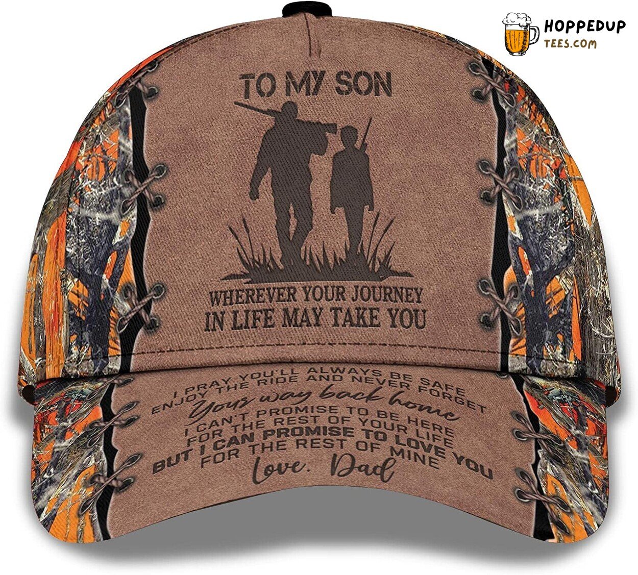 To My Son Hunting Camo Cap Gift From Dad Family Hunting Hat Design