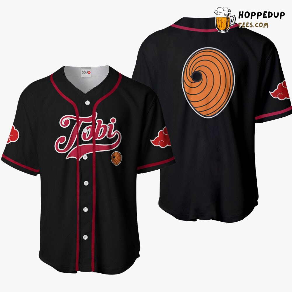 Tobi Anime Unique Symbol Design Baseball Jersey Shirt Distinctive Style