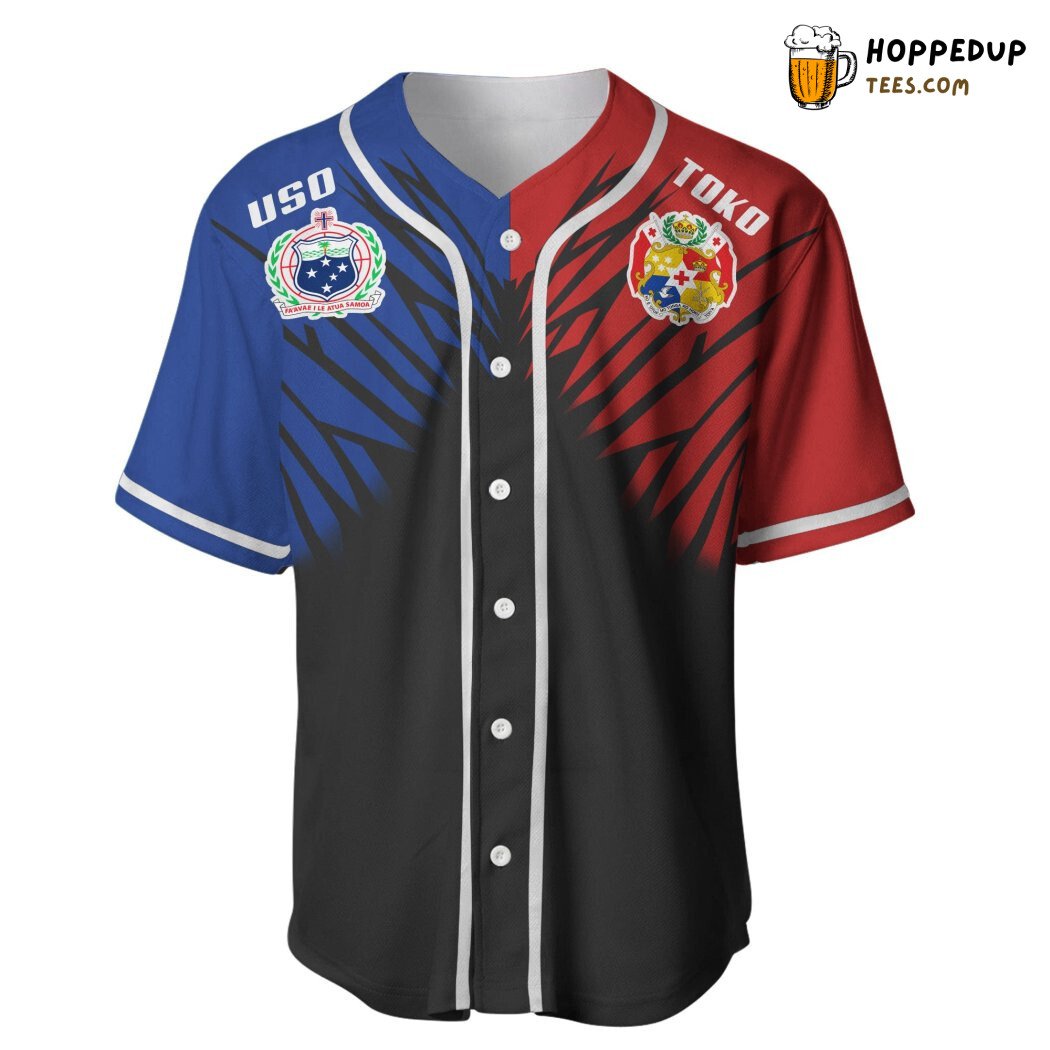 TokoUso Coat Of Arms Break Style Baseball Tee Jersey Shirts 3D