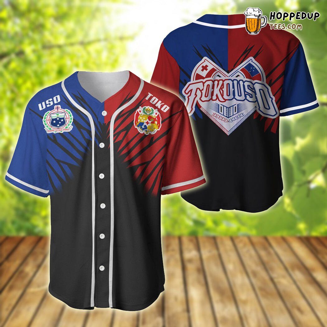 TokoUso Coat Of Arms Break Style Baseball Tee Jersey Shirts 3D