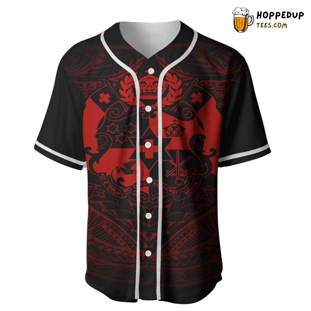 Tonga Polynesian Culture Art 3D Printed Baseball Jersey Shirt
