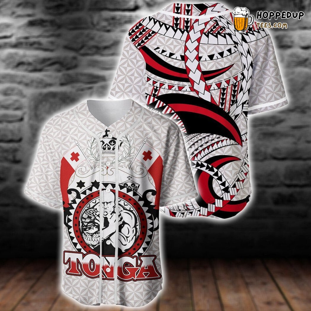 Tonga Polynesian Power Baseball Tee Jersey Shirt Printed 3D
