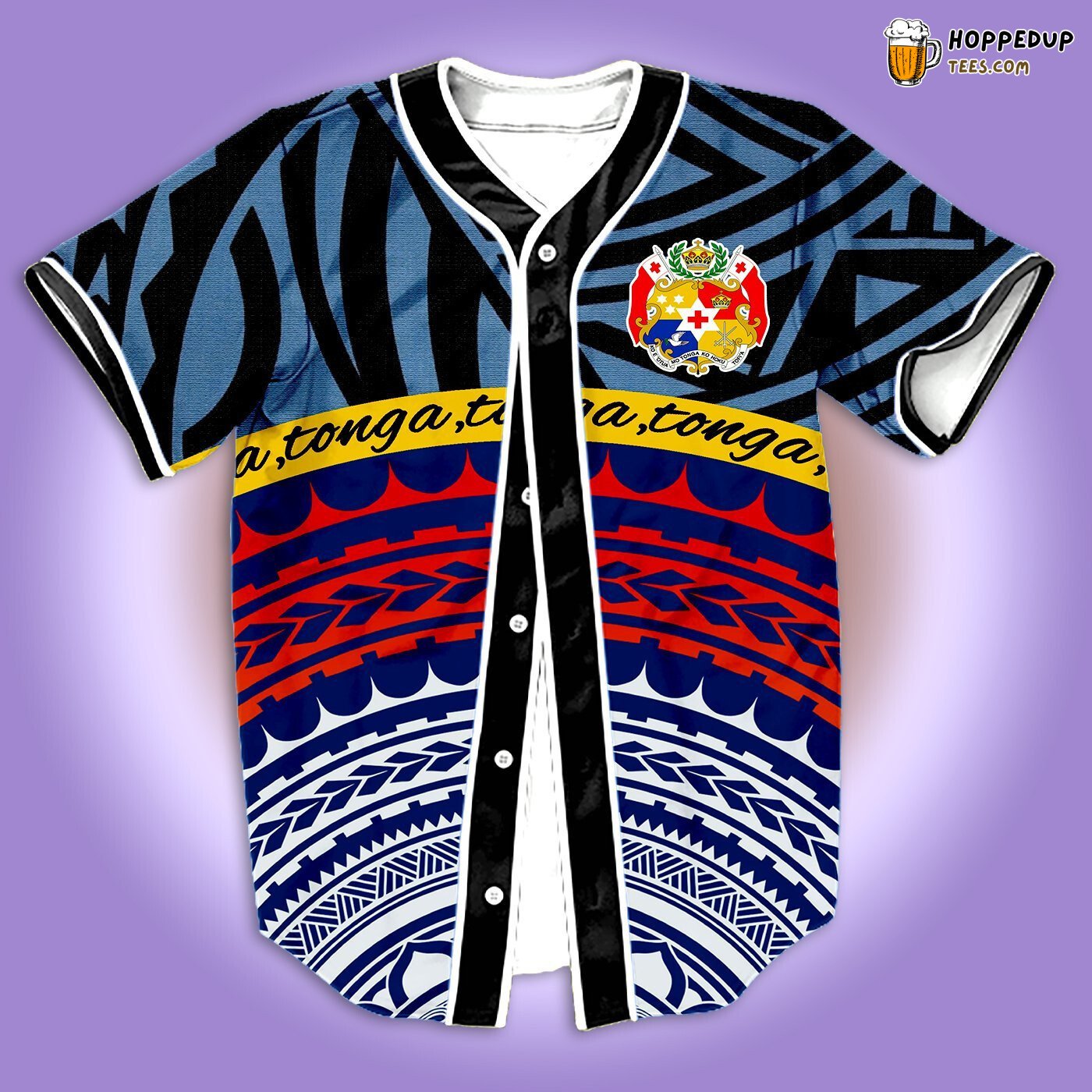 Tonga Tonga Island Essence 3D Printed Baseball Jersey Pride