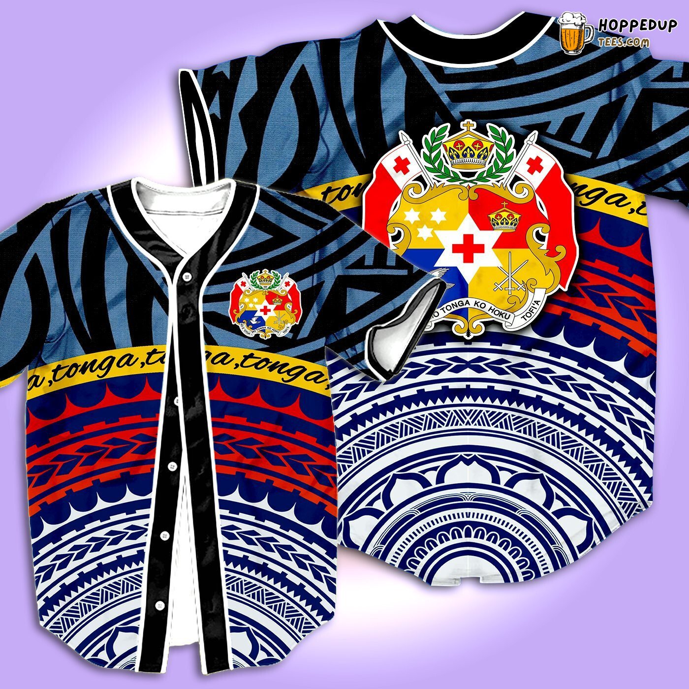 Tonga Tonga Island Essence 3D Printed Baseball Jersey Pride