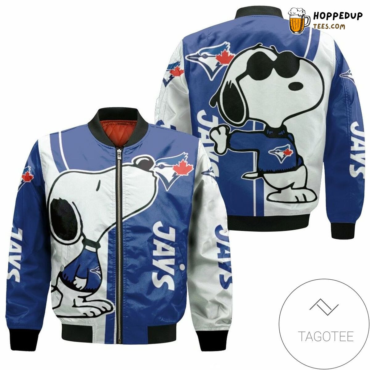 Toronto Blue Jays MLB Snoopy Enthusiast Bomber Jacket Special