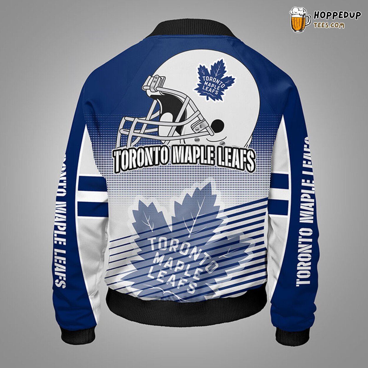 Toronto Maple Leafs NHL Unique Blue Bomber Jacket Distinct Design Look