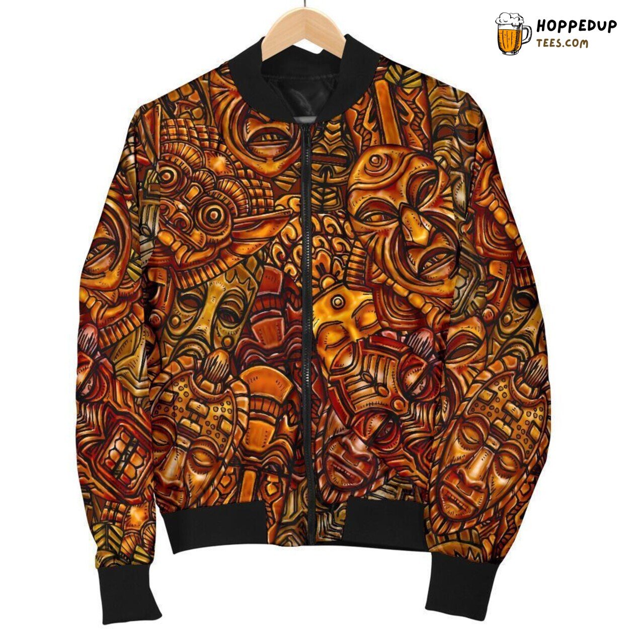 Totem Cultural Symbol Display Men’s Bomber Jacket Unique Pattern Design Art Totem Cultural Symbol Display Men’s Bomber Jacket Unique Pattern Design Art