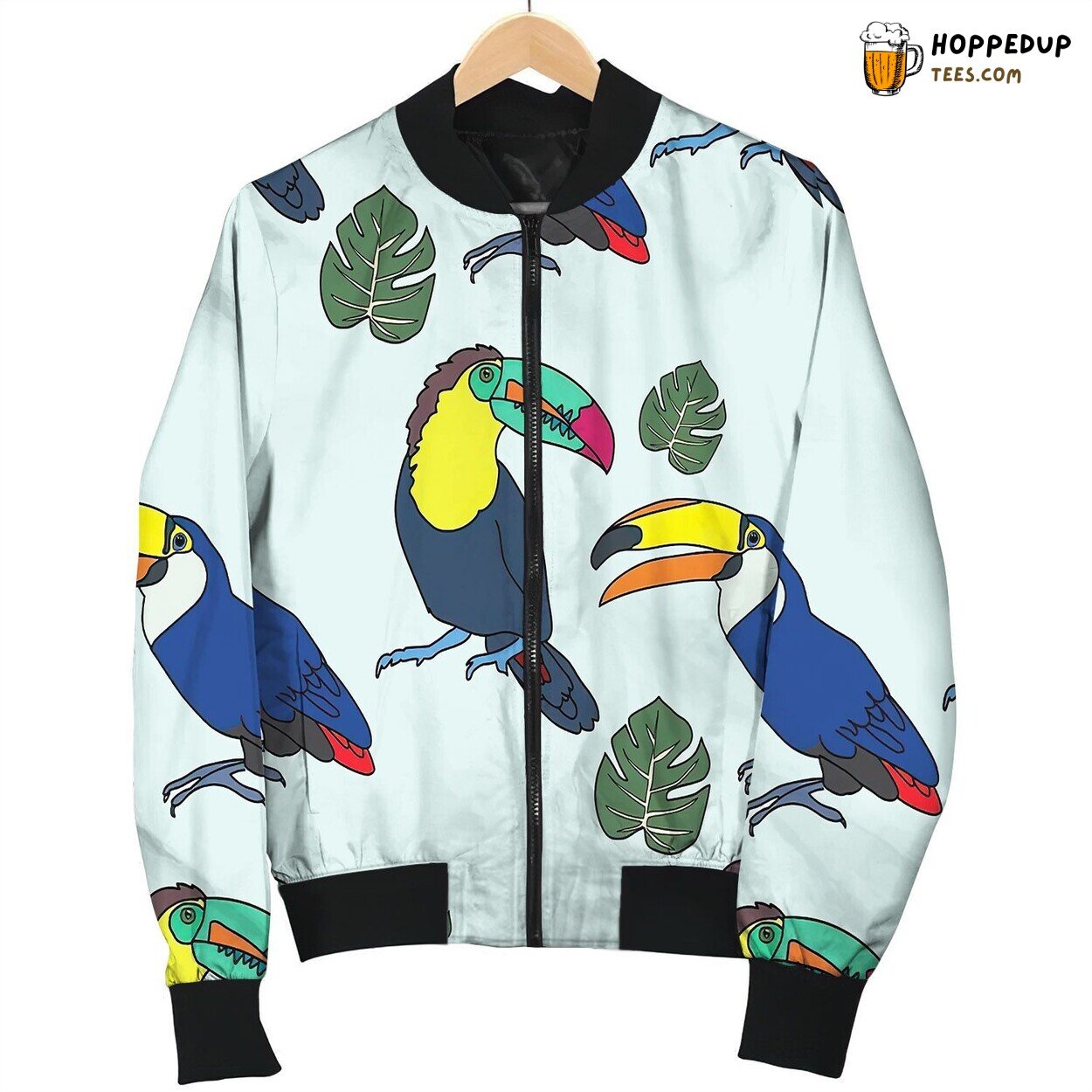 Toucan Pattern By Courtney Graben Bomber Jacket