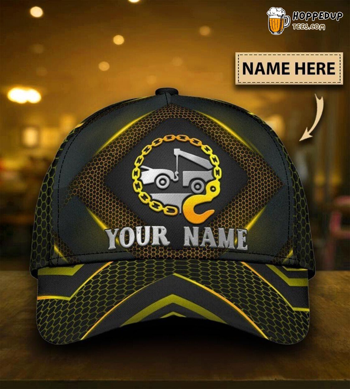 Tow Truck Classic Personalized Cap Unique Design Premium Hat Special Gift