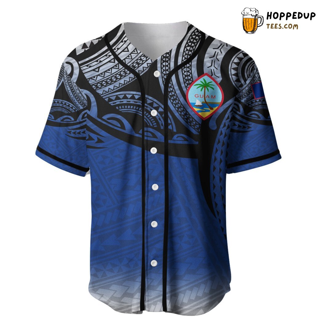Traditional Guam Polynesian 3D Art Baseball Tee Jersey Shirt Cultural