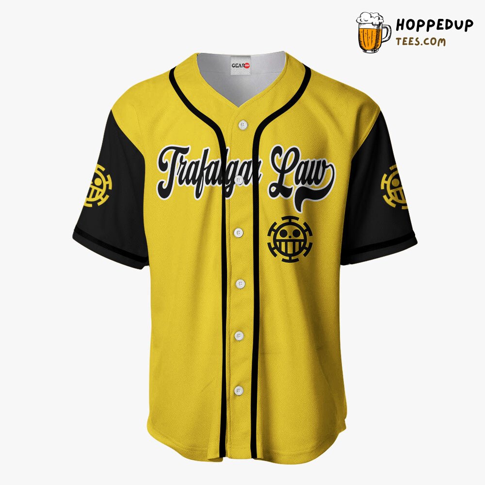 Trafalgar D. Law Emblem Baseball Jersey Distinctive Design Collection Style