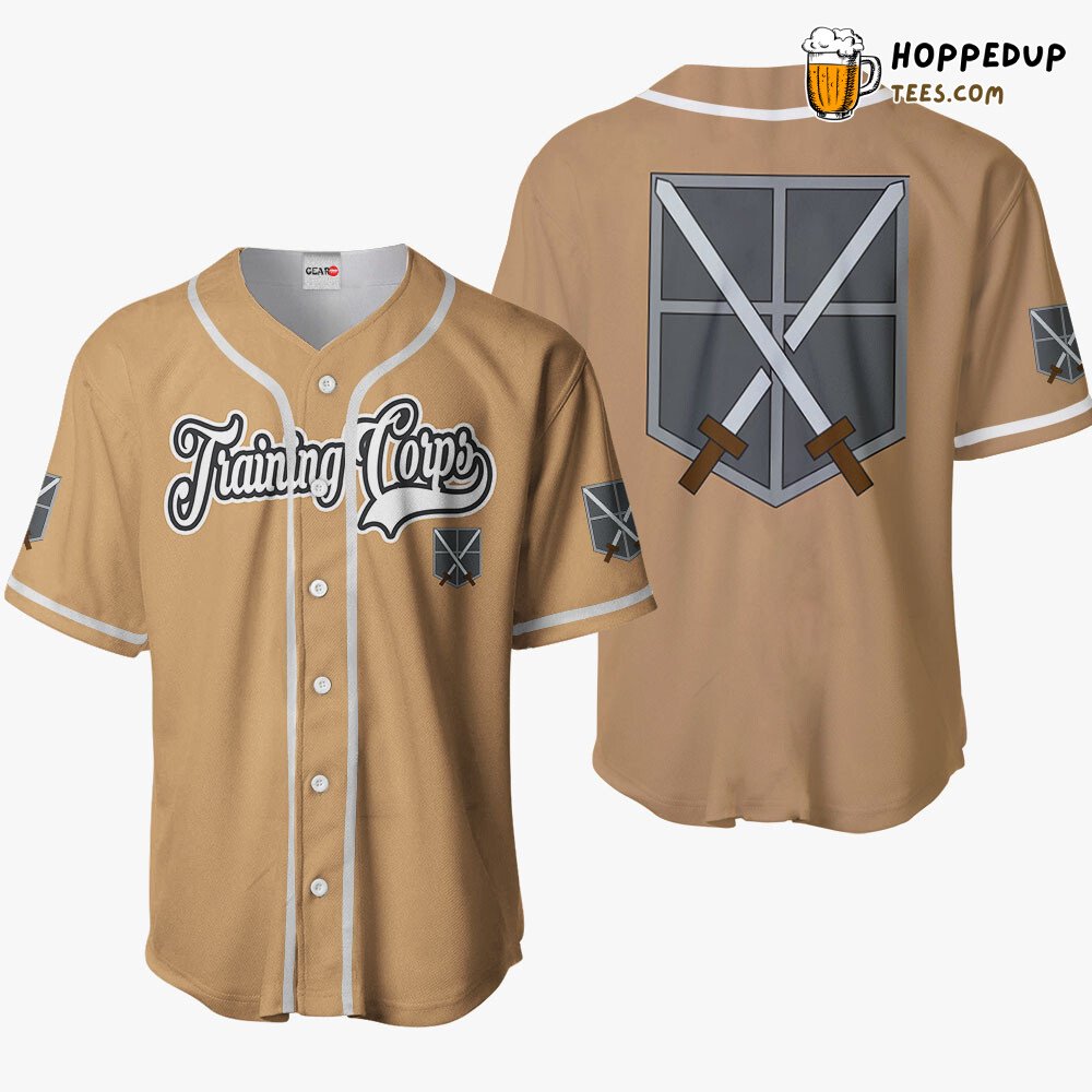 Training Corps Distinctive Anime Baseball Jersey Unique Design