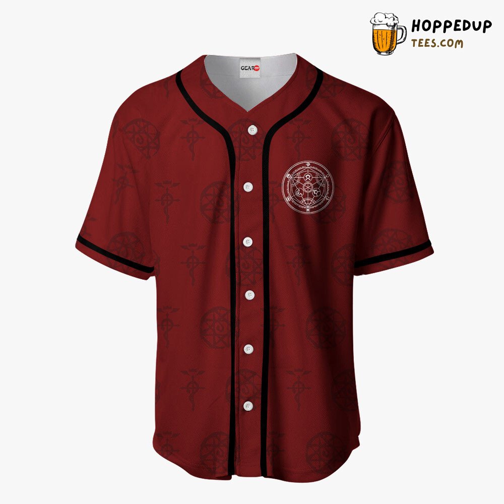 Transmutation Circle Anime Baseball Jersey Unique Distinctive Design