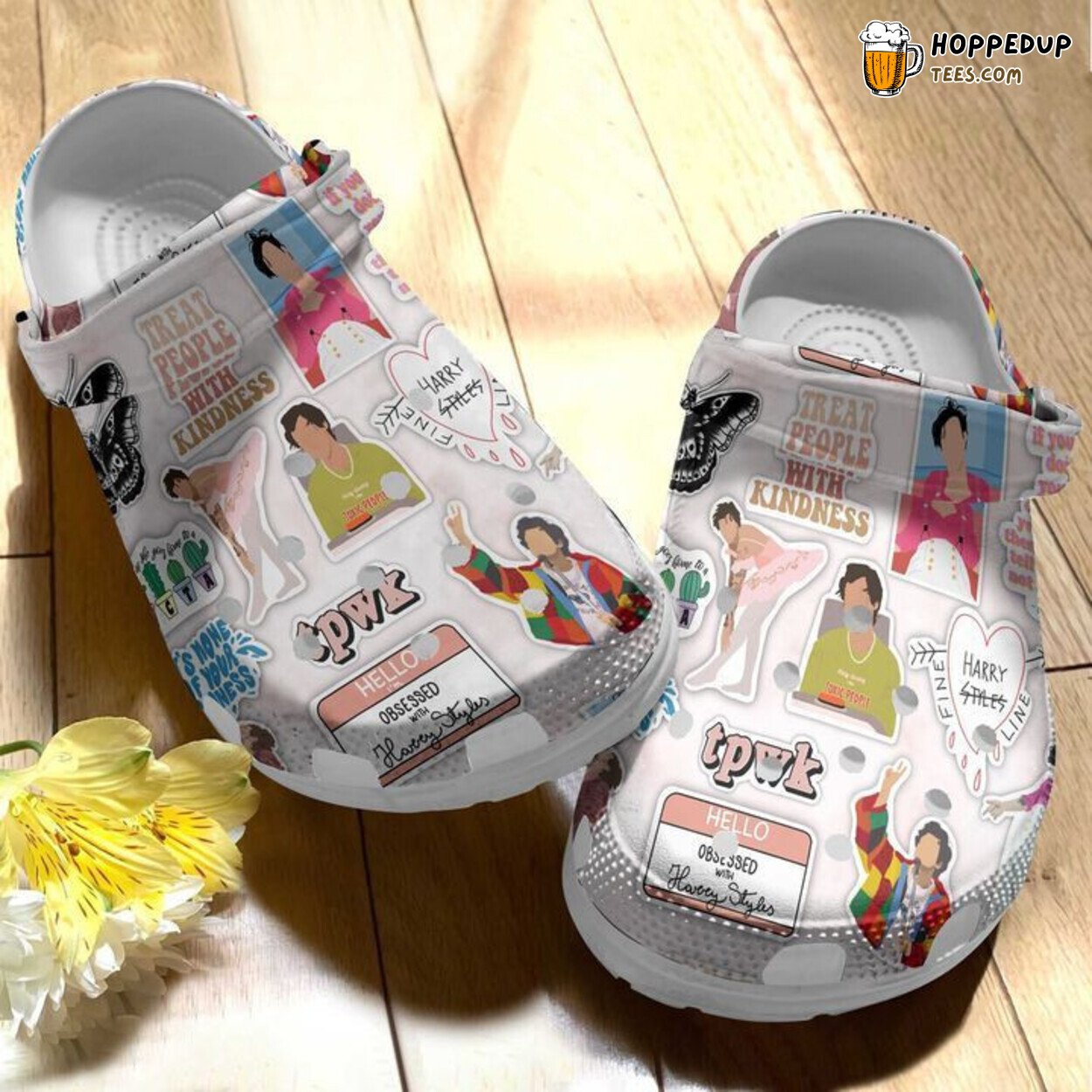 Treat People With Kindness Fan Gift Classic Water Comfortable Clogs