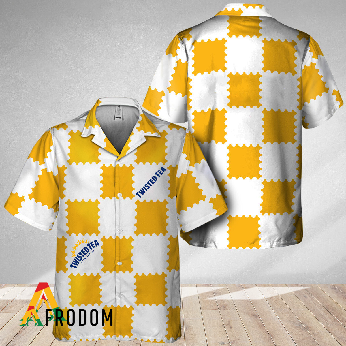 Trendy Gingham Twisted Tea Hawaiian Shirt HU