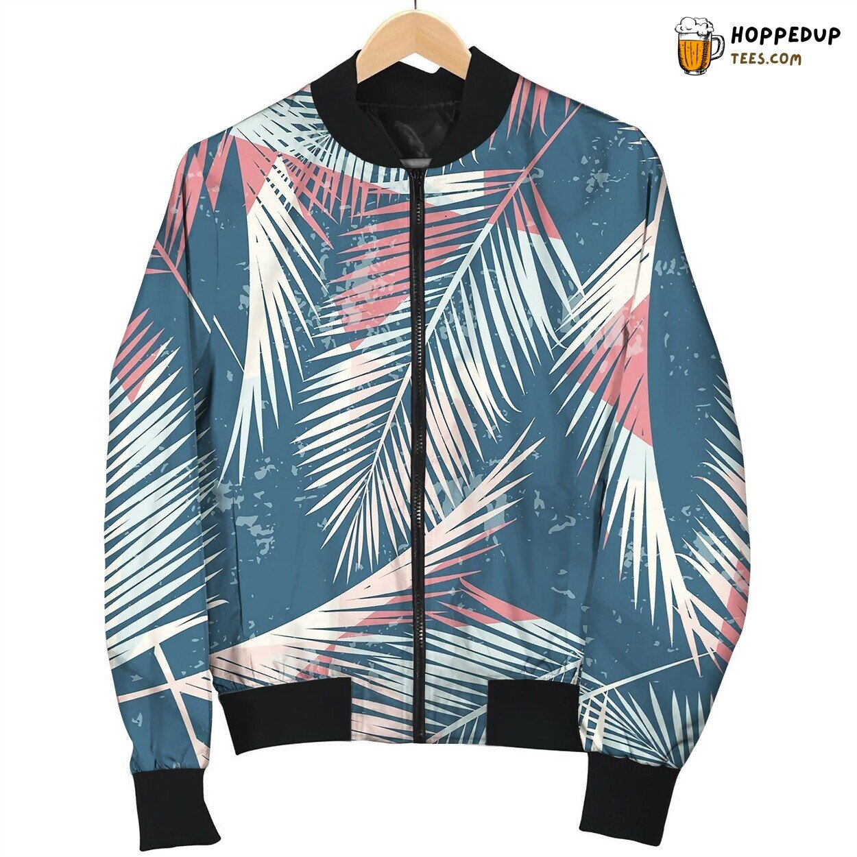 Trendy Seamless Exotic Pattern With Palm V Bomber Jacket