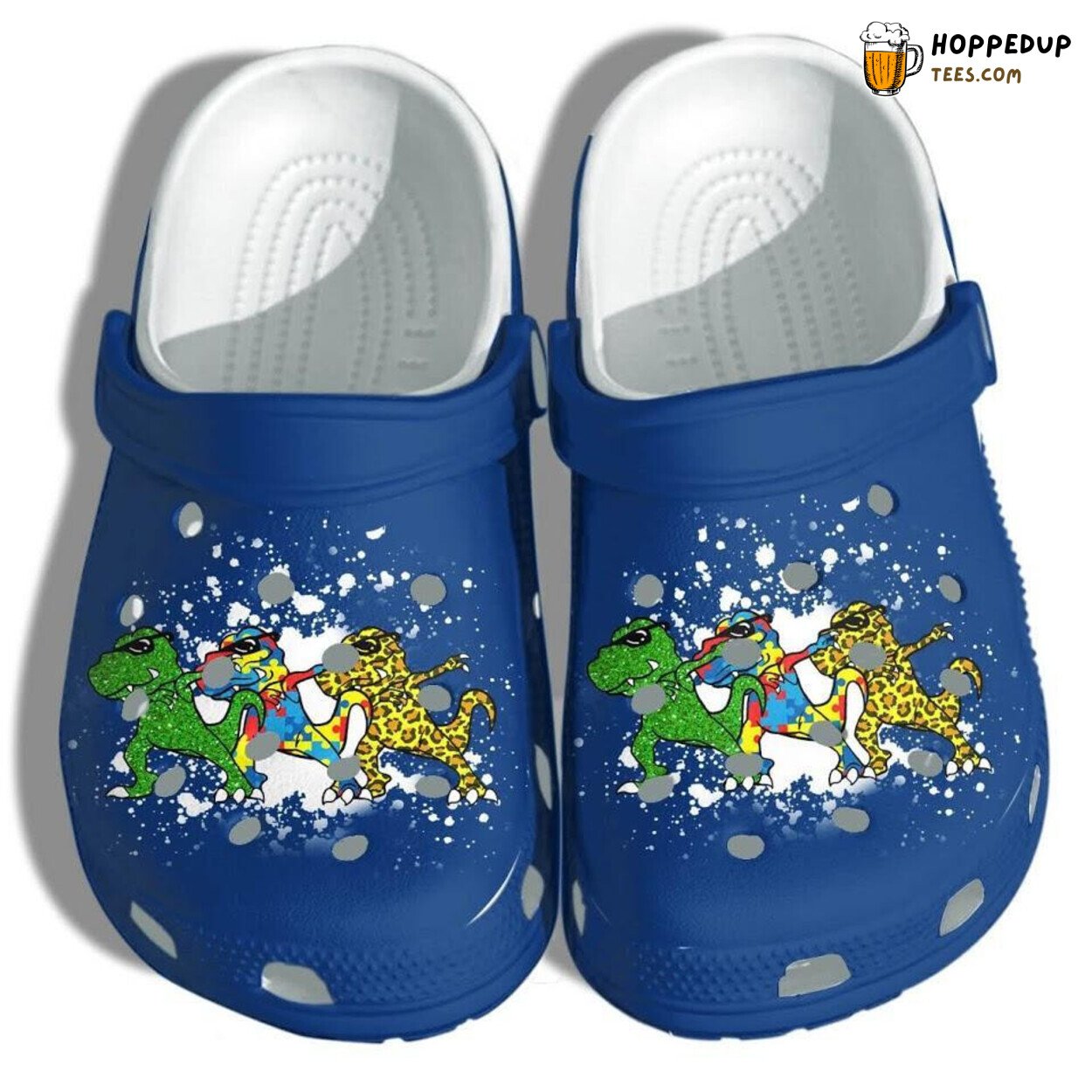 TRex Dinosaurs Autism Kids Shoes Puzzle Autism Awareness Cute Gift Boys Son