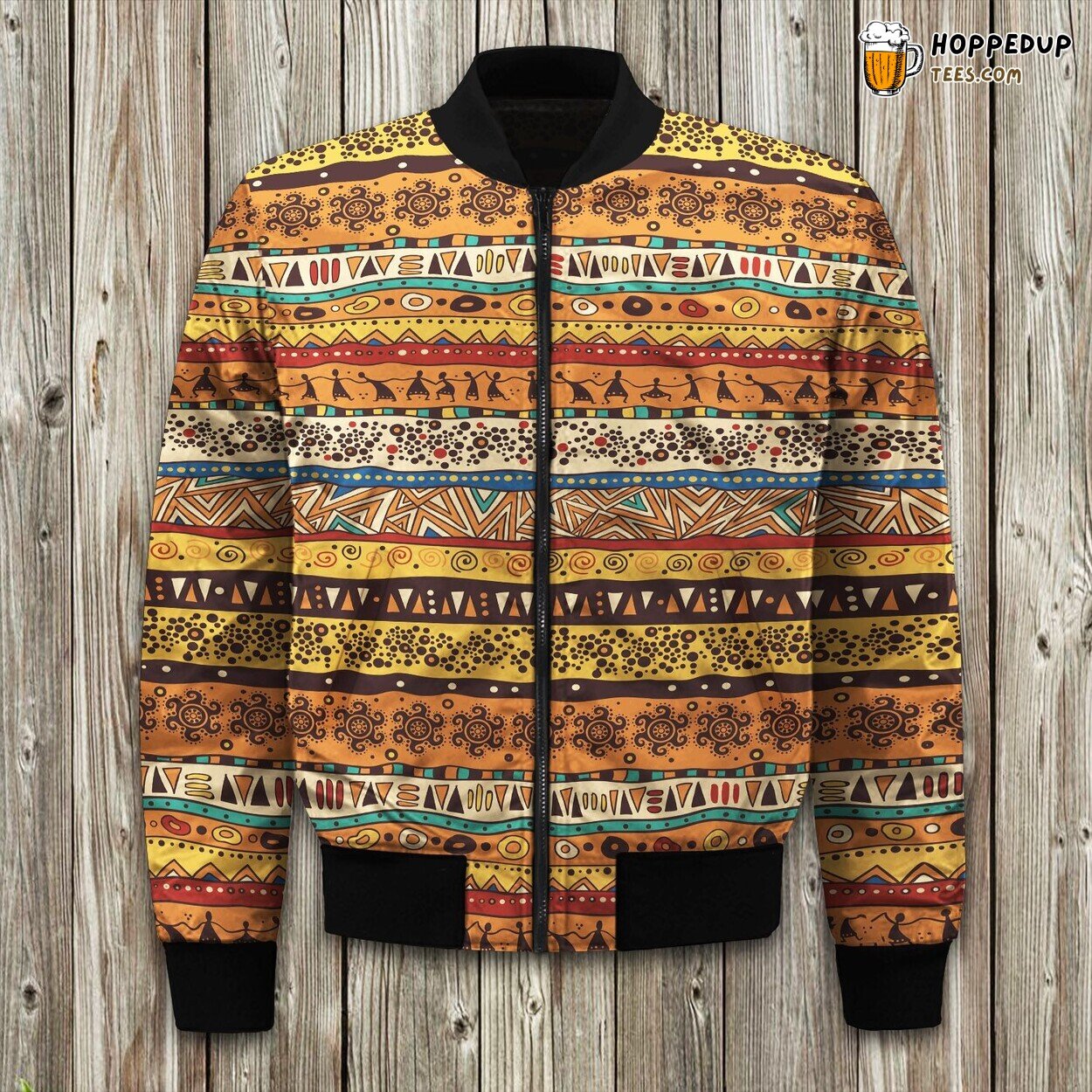 Tribal African Essence Design Winter Bomber Jacket Cultural Fashion Elegance