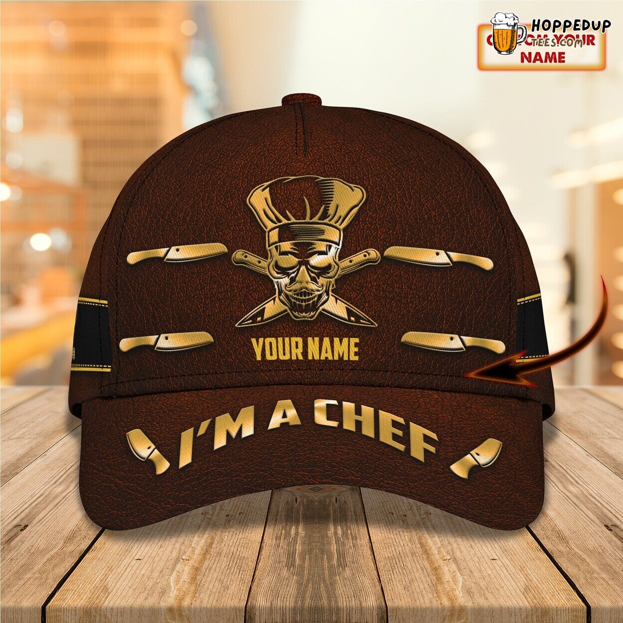 Tribute to Culinary Talent Personalized 3D Classic Chef Cap Unique Design