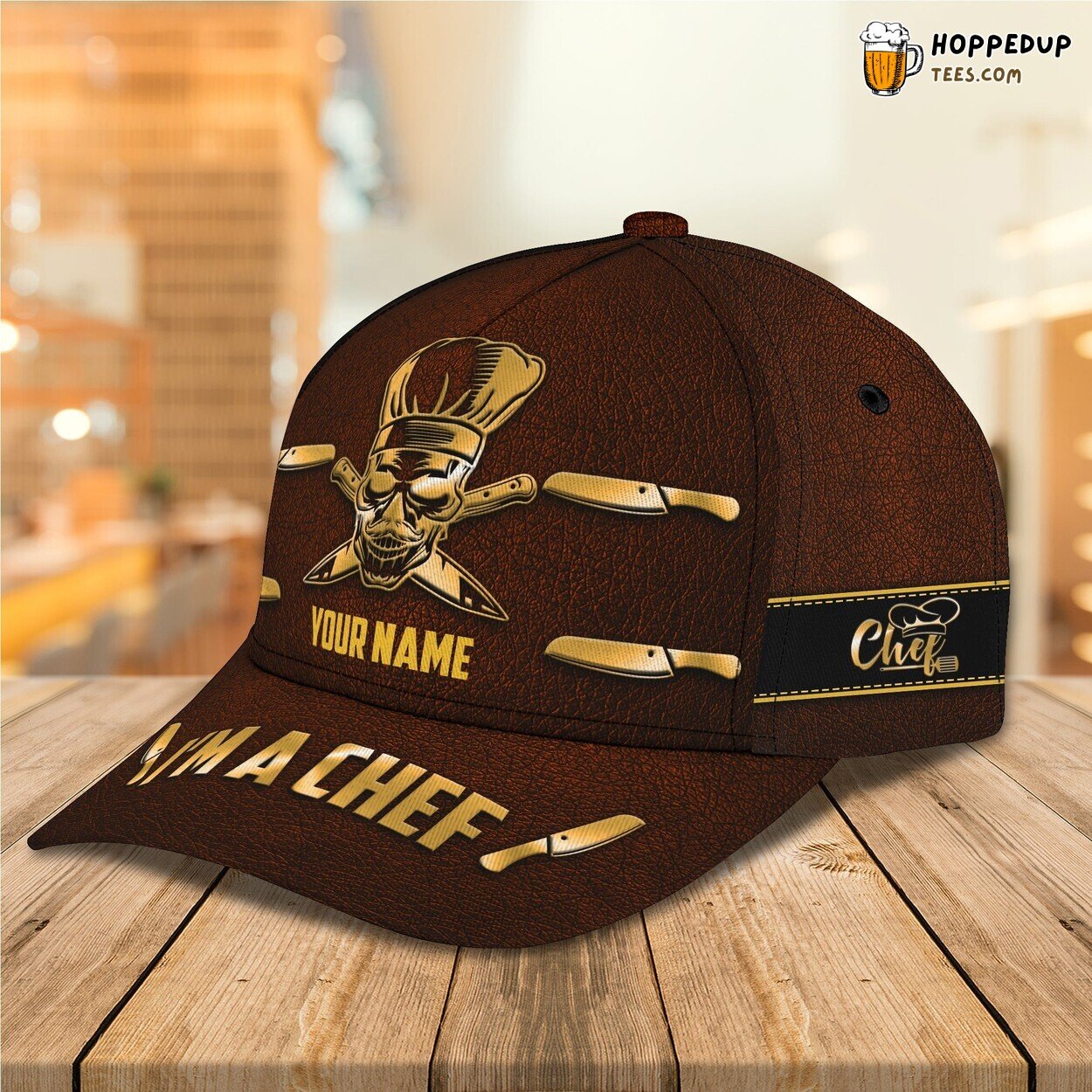 Tribute to Culinary Talent Personalized 3D Classic Chef Cap Unique Design