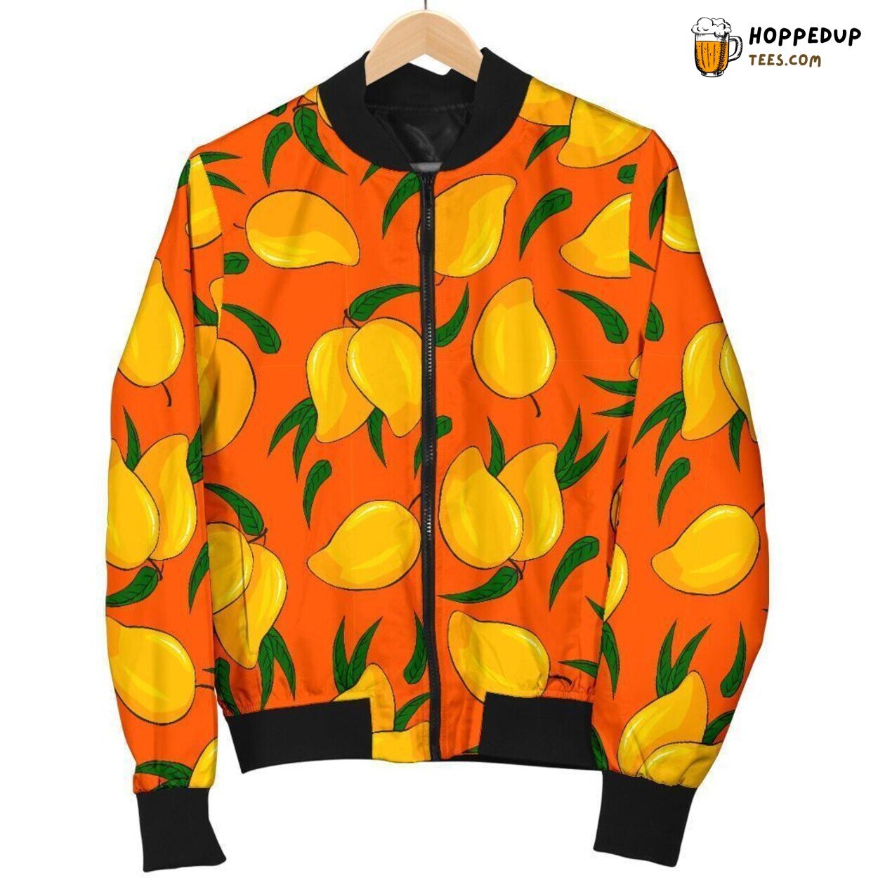 Tribute to Tropical Mango Fruit Men’s Bomber Jacket Unique Pattern Design