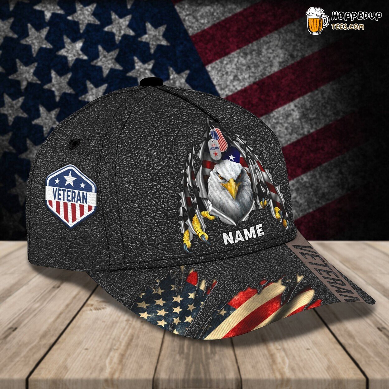 Tribute to Veterans 3D Classic Cap Personalized Name Unique Series