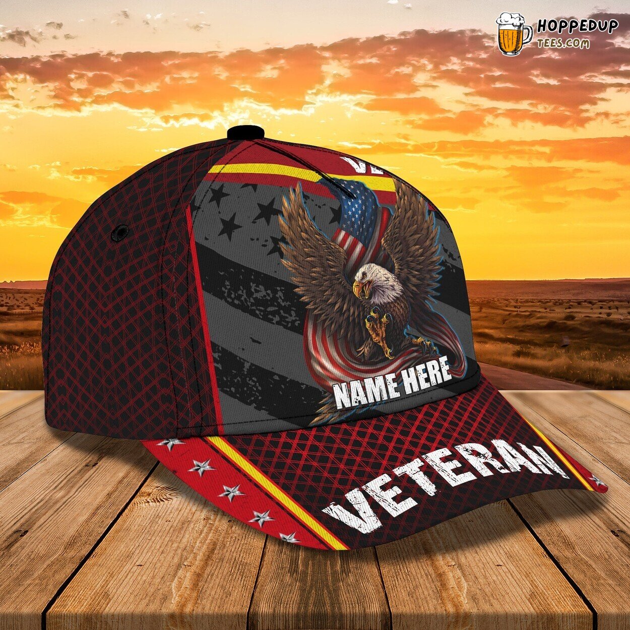 Tribute to Veterans 3D Classic Cap Personalized Name Unique Series Design