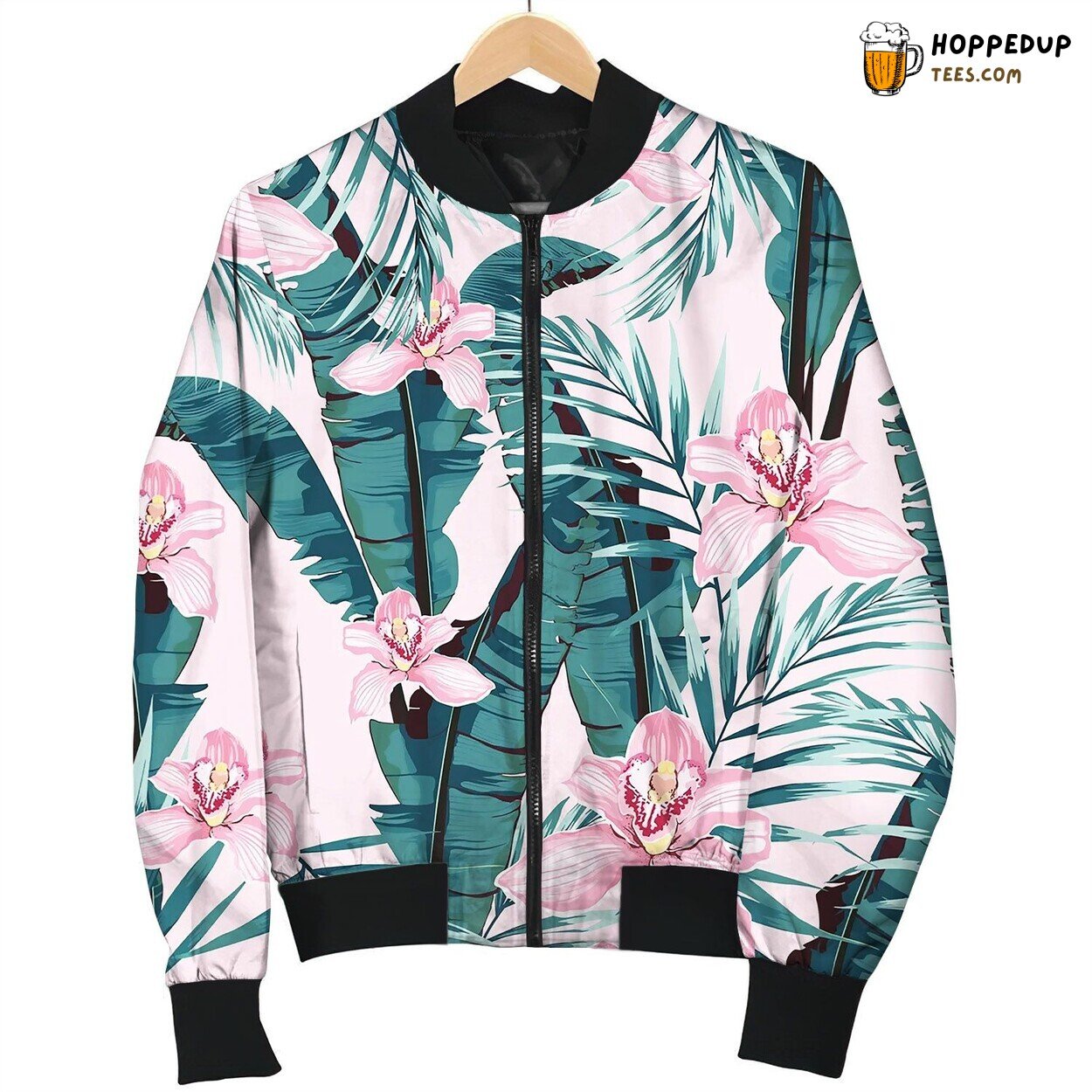 Tropic Summer Painting Seamless Bomber Jacket