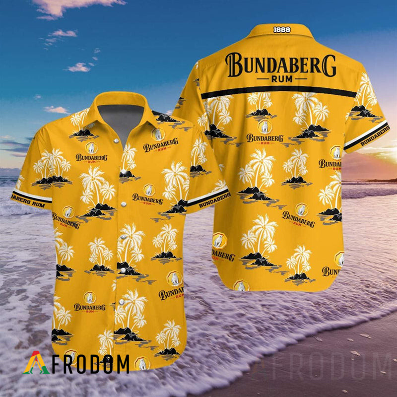 Tropical Bundaberg Rum Hawaii Button Shirt HU
