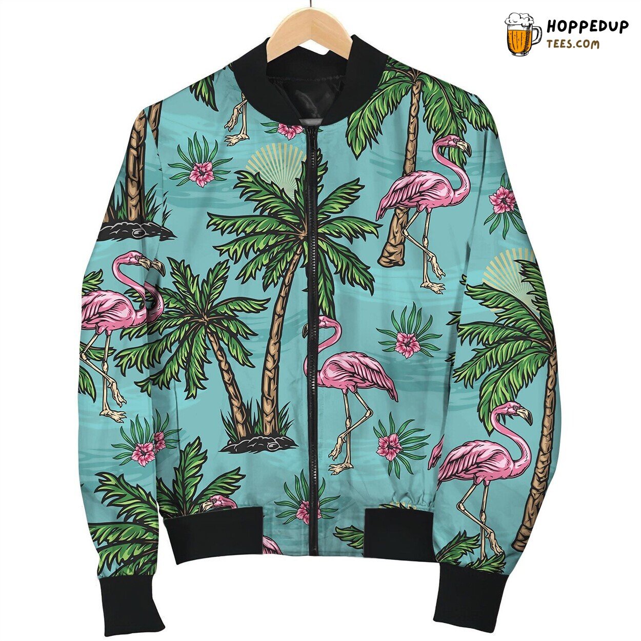 Tropical Colorful Seamless Pattern Bomber Jacket