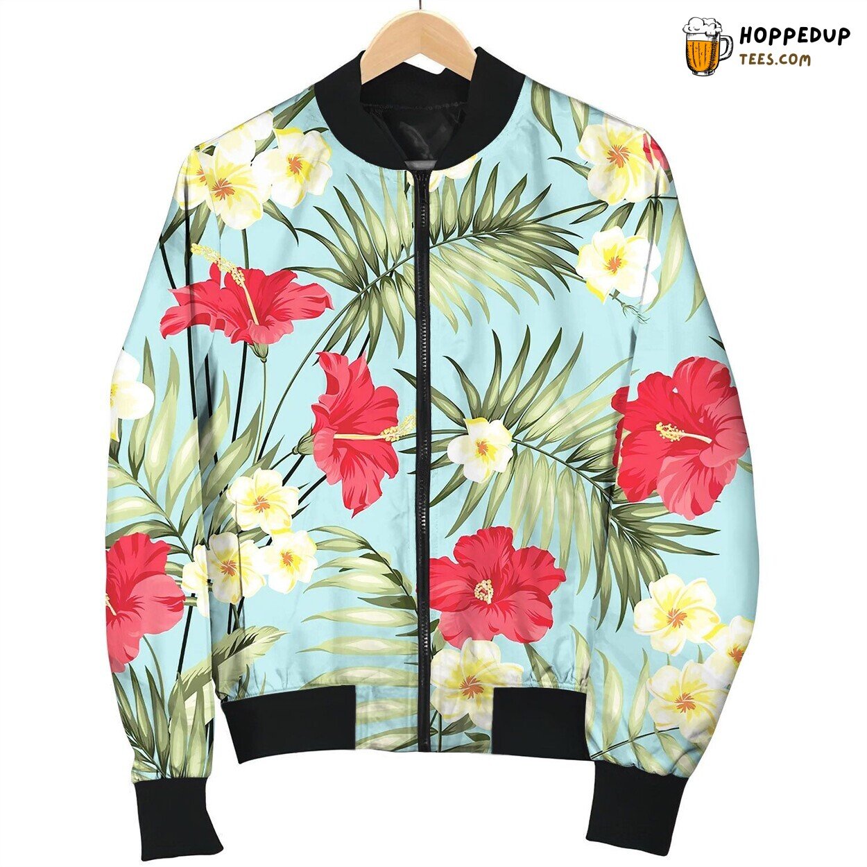 Tropical Design For Fabric Swatch Bomber Jacket