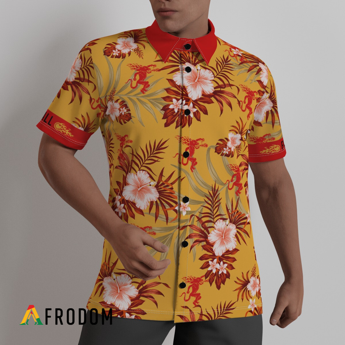 Tropical Fireball Hawaii Button Shirt HU
