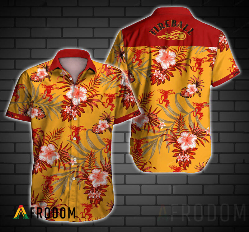 Tropical Fireball Hawaii Button Shirt HU Tropical Fireball Hawaii Button Shirt HU