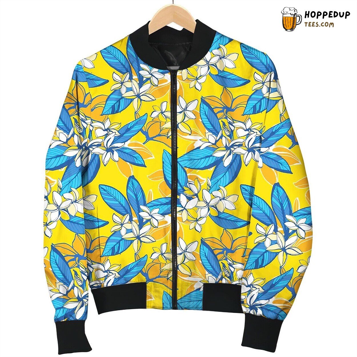Tropical Floral Summer Bomber Jacket