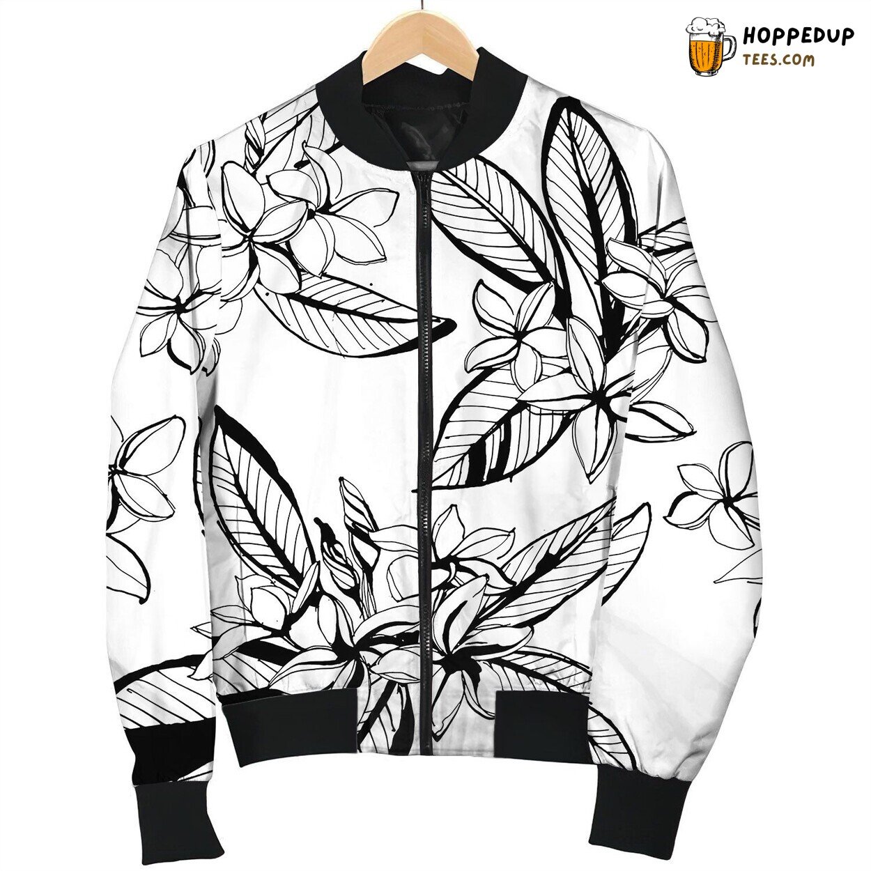 Tropical Floral Summer Seamless Pattern V Bomber Jacket