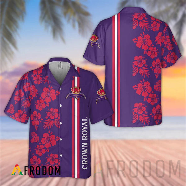 Tropical Flowers Crown Royal Hawaiian Shirt HU
