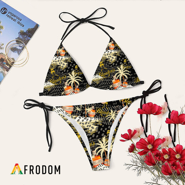Tropical Palm Island Blanton’S Bourbon Whiskey Bikini Set HU