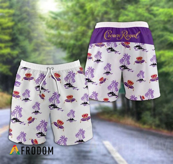 Tropical Palms Crown Royal Hawaii Shorts HU