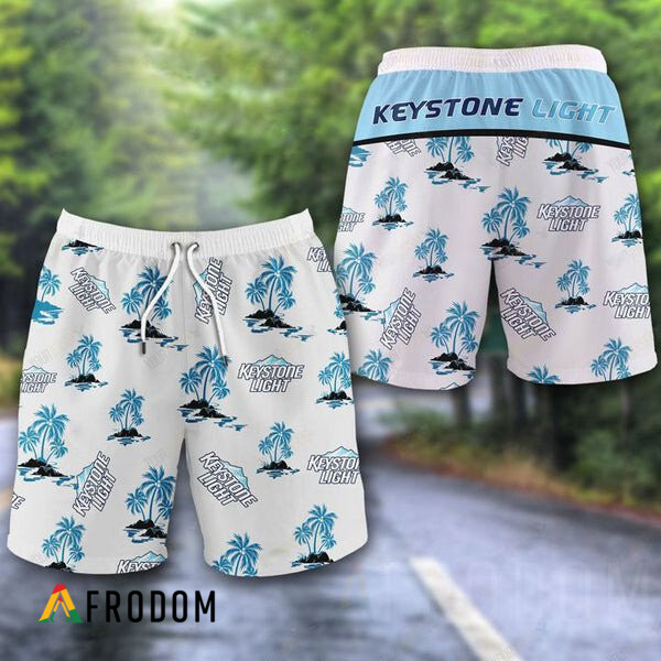Tropical Palms Keystone Light Hawaii Shorts HU