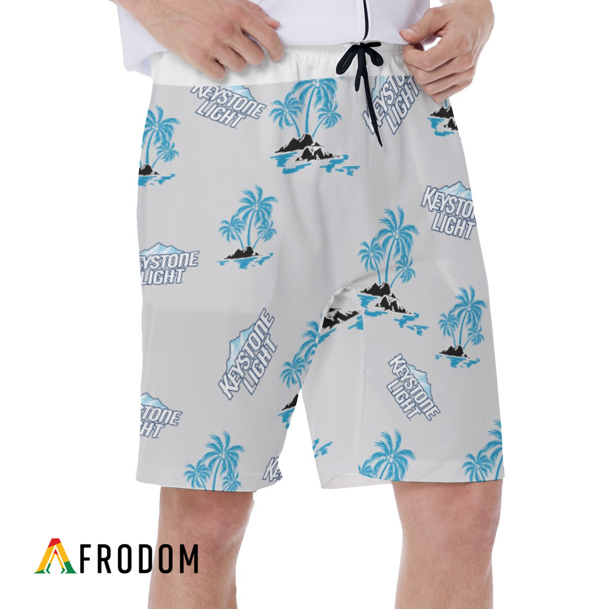 Tropical Palms Keystone Light Hawaii Shorts HU