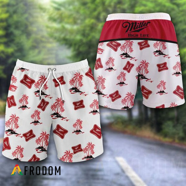 Tropical Palms Miller High Life Hawaii Shorts HU Tropical Palms Miller High Life Hawaii Shorts HU