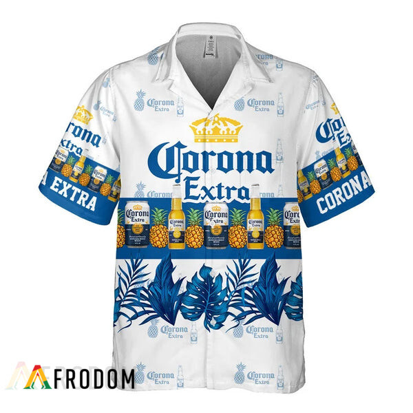 Tropical Pineapple Corona Extra Hawaiian Shirt And Shorts Set HU