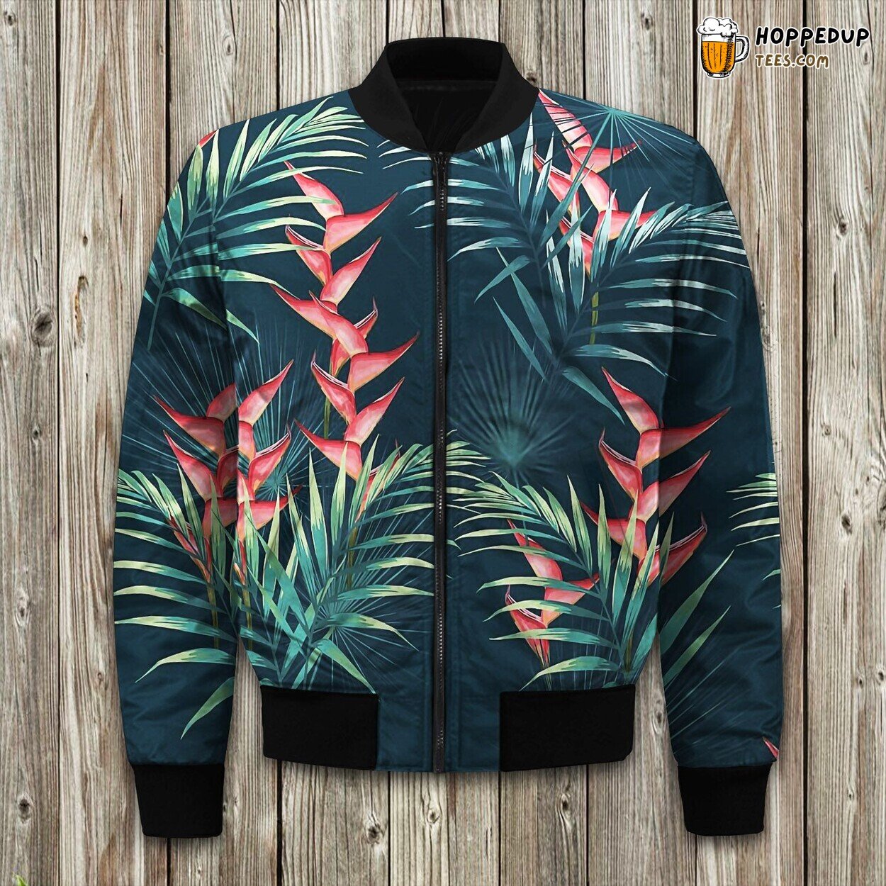 Tropical Plants Hawaii Bomber Jacket