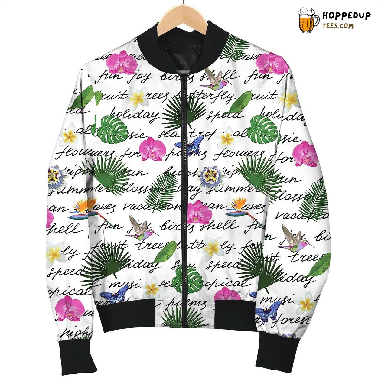 Tropical Seamless Pattern Awesome Bomber Jacket