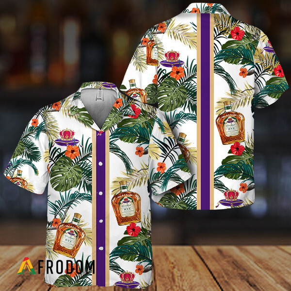 Tropical Summer Flowers Crown Royal Hawaiian Shirt HU
